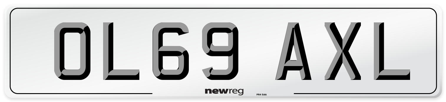 OL69 AXL Number Plate from New Reg